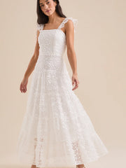 Kallie Lace Tiered Maxi Dress