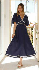 Nakisha Maxi Dress - Navy