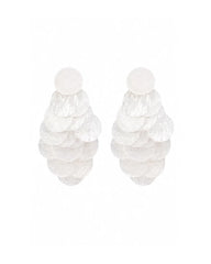 Iridescent Disc Statement Drop Earring