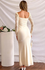Orlanda Cream Maxi Dress