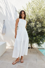 Halo Haven Maxi Dress White