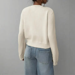 Women’S Cropped Button Cardigan – Soft Knit Layer For Everyday & Casual Wear